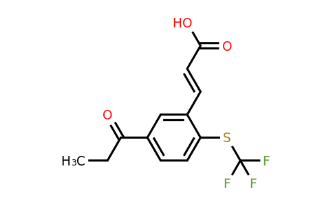 1807409-11-5 | 5-Propionyl-2-(trifluoromethylthio)cinnamic acid