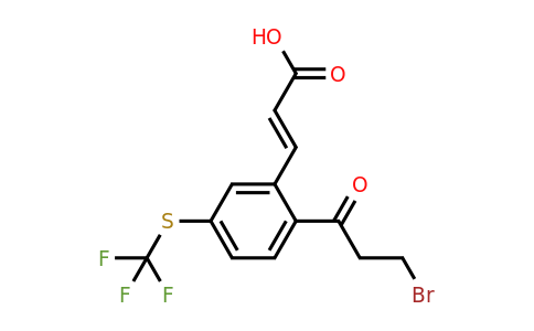 1807409-13-7 | 2-(3-Bromopropanoyl)-5-(trifluoromethylthio)cinnamic acid