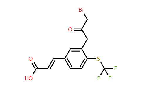 1807409-15-9 | 3-(3-Bromo-2-oxopropyl)-4-(trifluoromethylthio)cinnamic acid