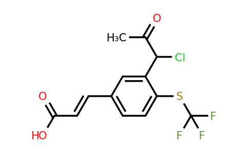 1807409-17-1 | 3-(1-Chloro-2-oxopropyl)-4-(trifluoromethylthio)cinnamic acid