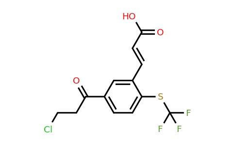 1807410-63-4 | 5-(3-Chloropropanoyl)-2-(trifluoromethylthio)cinnamic acid