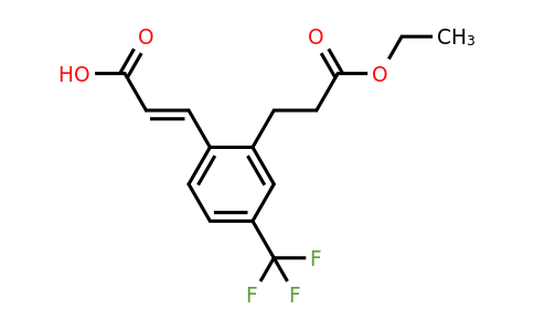 1807410-64-5 | 2-(3-Ethoxy-3-oxopropyl)-4-(trifluoromethyl)cinnamic acid