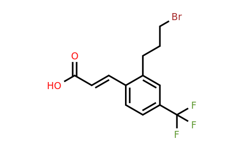 1807410-83-8 | 2-(3-Bromopropyl)-4-(trifluoromethyl)cinnamic acid