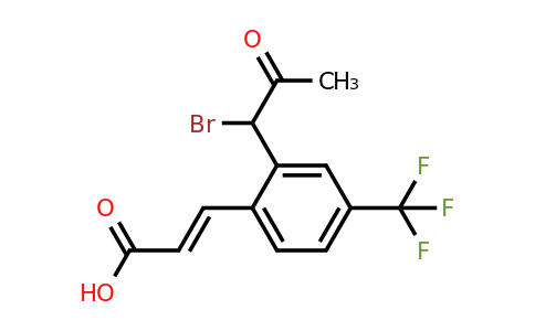 1807411-13-7 | 2-(1-Bromo-2-oxopropyl)-4-(trifluoromethyl)cinnamic acid