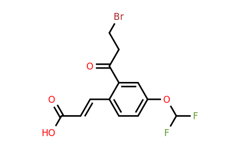 1807411-21-7 | 2-(3-Bromopropanoyl)-4-(difluoromethoxy)cinnamic acid
