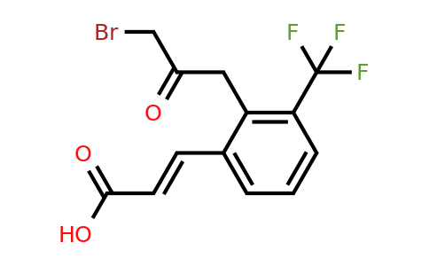 1807411-23-9 | 2-(3-Bromo-2-oxopropyl)-3-(trifluoromethyl)cinnamic acid