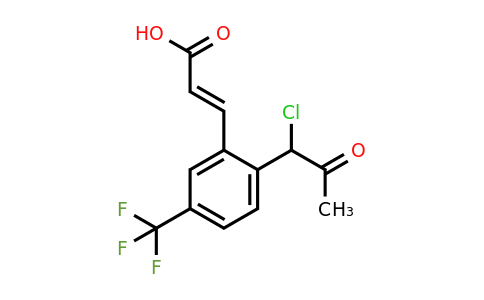 1807411-30-8 | 2-(1-Chloro-2-oxopropyl)-5-(trifluoromethyl)cinnamic acid