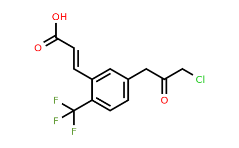 1807411-35-3 | 5-(3-Chloro-2-oxopropyl)-2-(trifluoromethyl)cinnamic acid