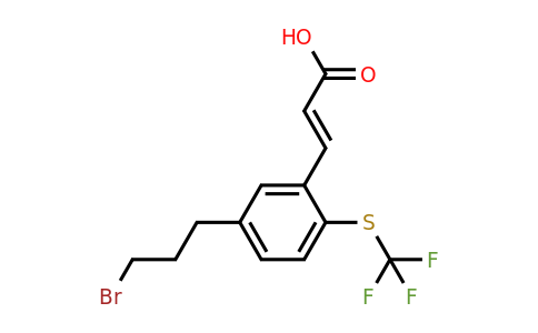 1807411-64-8 | 5-(3-Bromopropyl)-2-(trifluoromethylthio)cinnamic acid
