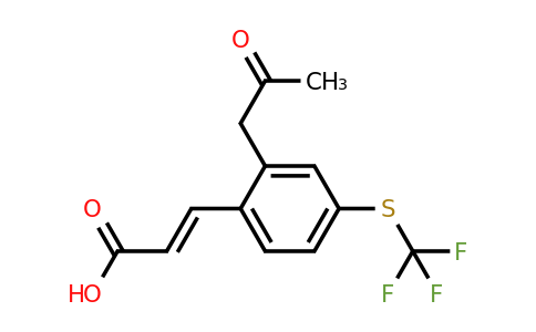 1807411-80-8 | 2-(2-Oxopropyl)-4-(trifluoromethylthio)cinnamic acid