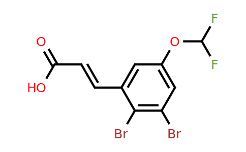 1807412-62-9 | 2,3-Dibromo-5-(difluoromethoxy)cinnamic acid