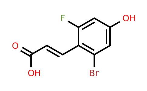 1807412-72-1 | 2-Bromo-6-fluoro-4-hydroxycinnamic acid