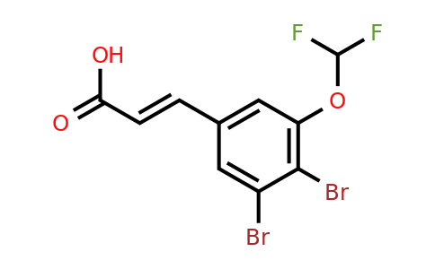 1807412-80-1 | 3,4-Dibromo-5-(difluoromethoxy)cinnamic acid