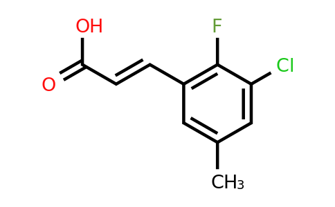 1807412-83-4 | 3-Chloro-2-fluoro-5-methylcinnamic acid
