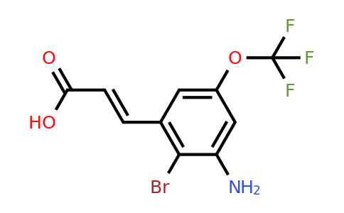 1807413-08-6 | 3-Amino-2-bromo-5-(trifluoromethoxy)cinnamic acid