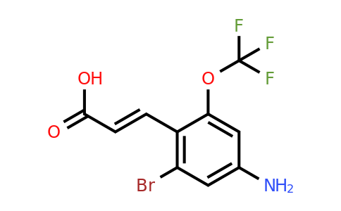 1807413-17-7 | 4-Amino-2-bromo-6-(trifluoromethoxy)cinnamic acid