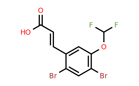 1807413-28-0 | 2,4-Dibromo-5-(difluoromethoxy)cinnamic acid