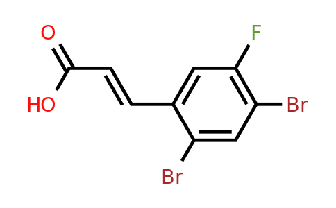 1807413-31-5 | 2,4-Dibromo-5-fluorocinnamic acid