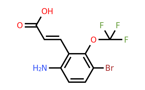 1807413-33-7 | 6-Amino-3-bromo-2-(trifluoromethoxy)cinnamic acid