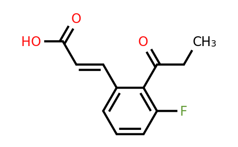 1807413-38-2 | 3-Fluoro-2-propionylcinnamic acid