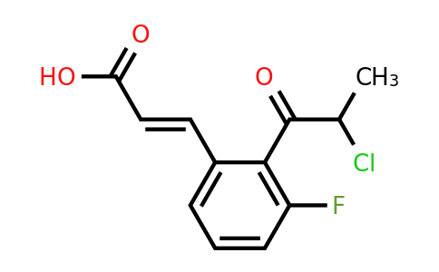 1807413-53-1 | 2-(2-Chloropropanoyl)-3-fluorocinnamic acid