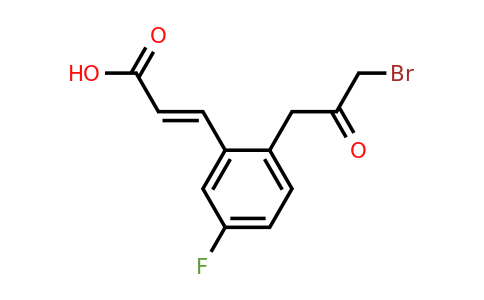 1807413-67-7 | 2-(3-Bromo-2-oxopropyl)-5-fluorocinnamic acid