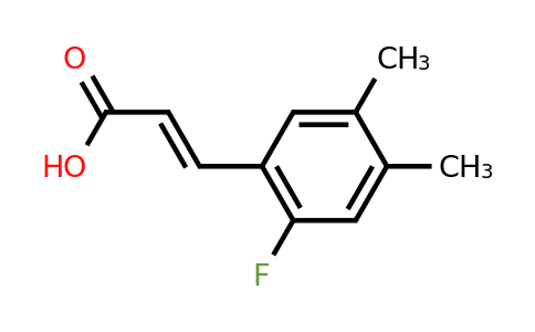 1807413-91-7 | 4,5-Dimethyl-2-fluorocinnamic acid