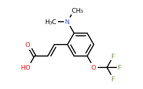 1807414-20-5 | 2-Dimethylamino-5-(trifluoromethoxy)cinnamic acid