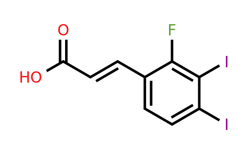 1807414-57-8 | 3,4-Diiodo-2-fluorocinnamic acid