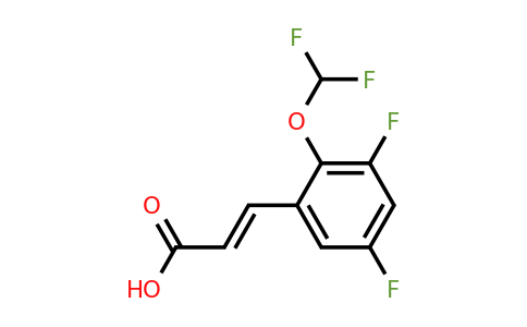 1807414-91-0 | 3,5-Difluoro-2-(difluoromethoxy)cinnamic acid