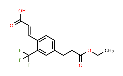 1807416-13-2 | 4-(3-Ethoxy-3-oxopropyl)-2-(trifluoromethyl)cinnamic acid