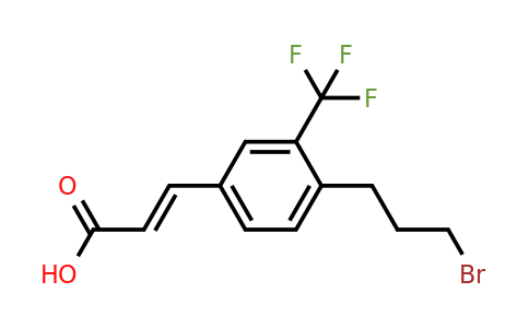 1807416-47-2 | 4-(3-Bromopropyl)-3-(trifluoromethyl)cinnamic acid