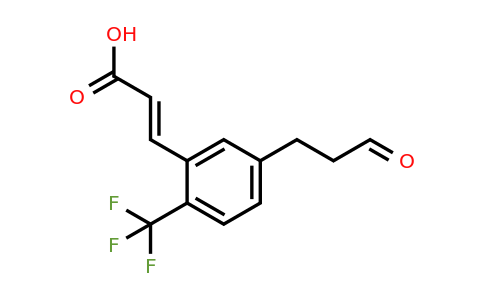 1807416-60-9 | 5-(3-Oxopropyl)-2-(trifluoromethyl)cinnamic acid