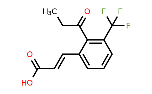 1807416-63-2 | 2-Propionyl-3-(trifluoromethyl)cinnamic acid