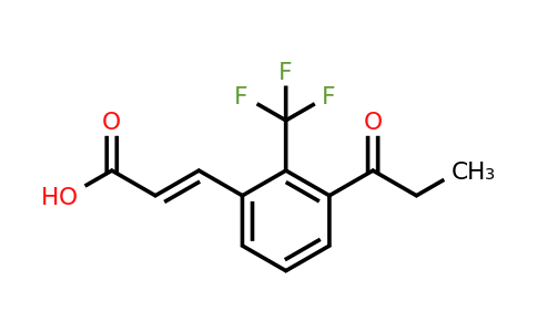 1807416-71-2 | 3-Propionyl-2-(trifluoromethyl)cinnamic acid