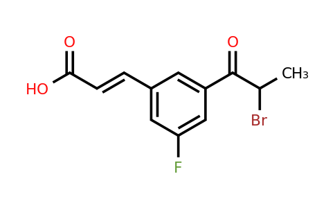 1807416-72-3 | 3-(2-Bromopropanoyl)-5-fluorocinnamic acid