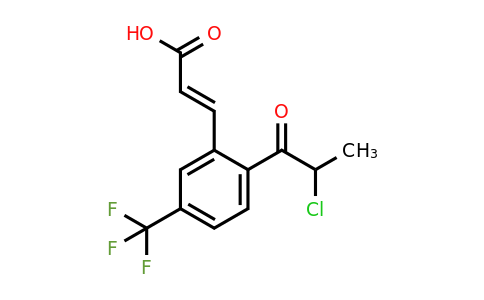 1807416-77-8 | 2-(2-Chloropropanoyl)-5-(trifluoromethyl)cinnamic acid