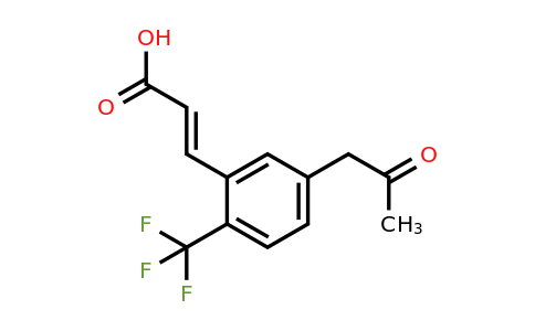 1807416-90-5 | 5-(2-Oxopropyl)-2-(trifluoromethyl)cinnamic acid