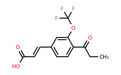 1807416-91-6 | 4-Propionyl-3-(trifluoromethoxy)cinnamic acid