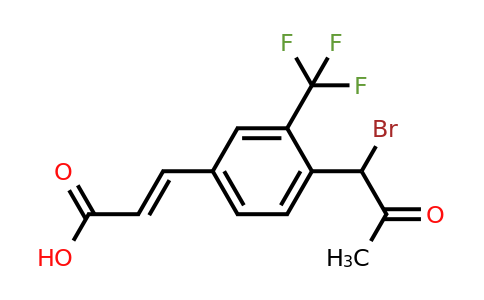 1807416-96-1 | 4-(1-Bromo-2-oxopropyl)-3-(trifluoromethyl)cinnamic acid