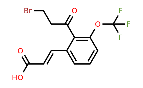 1807417-01-1 | 2-(3-Bromopropanoyl)-3-(trifluoromethoxy)cinnamic acid