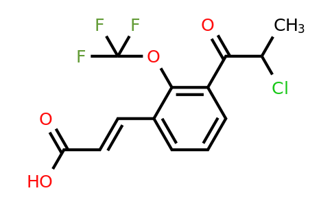 1807417-07-7 | 3-(2-Chloropropanoyl)-2-(trifluoromethoxy)cinnamic acid