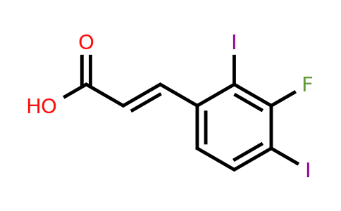 1807417-27-1 | 2,4-Diiodo-3-fluorocinnamic acid