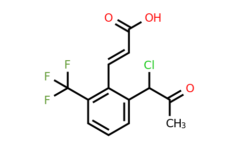 1807417-35-1 | 2-(1-Chloro-2-oxopropyl)-6-(trifluoromethyl)cinnamic acid