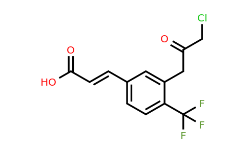 1807417-46-4 | 3-(3-Chloro-2-oxopropyl)-4-(trifluoromethyl)cinnamic acid