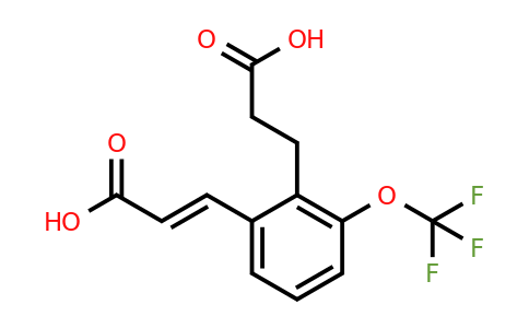 1807417-89-5 | 2-(2-Carboxyethyl)-3-(trifluoromethoxy)cinnamic acid