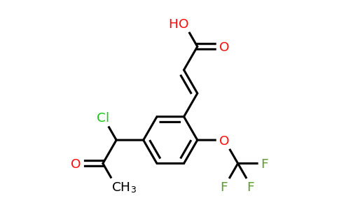 1807417-92-0 | 5-(1-Chloro-2-oxopropyl)-2-(trifluoromethoxy)cinnamic acid