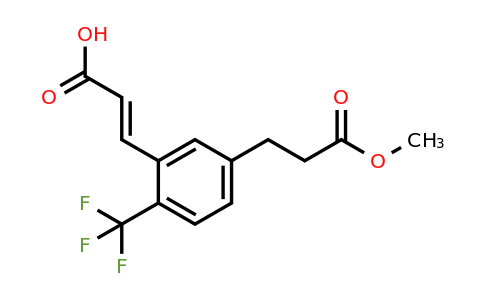 1807418-47-8 | 5-(3-Methoxy-3-oxopropyl)-2-(trifluoromethyl)cinnamic acid