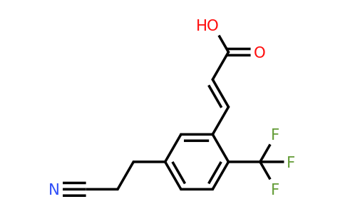 1807418-49-0 | 5-(2-Cyanoethyl)-2-(trifluoromethyl)cinnamic acid