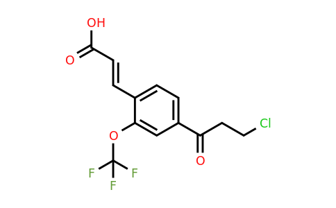1807418-51-4 | 4-(3-Chloropropanoyl)-2-(trifluoromethoxy)cinnamic acid